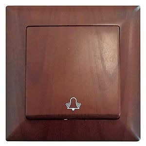 Buton sonerie, 10 A, 220 V, wenge• Gunsan  Visage