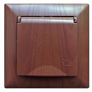 Priza cu capac, 16A, 220,V wenge  Gunsan