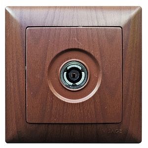 Priza TV 16A 220V wenge   Gunsan