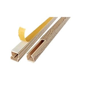 Canal cablu cu banda adeziva, 12 x 12 x 2000 mm, fag 