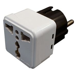 Adaptor priza englezeasca 16A, culoare alb 