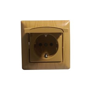 Priza cu capac, 16A, 220V, artar  • Gunsan