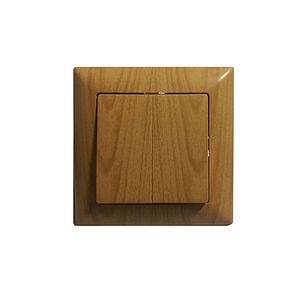 Intrerupator, 10 A, 220 V, maro arțar • Gunsan Visage