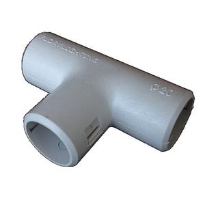 Teu teava plastic, 20 mm