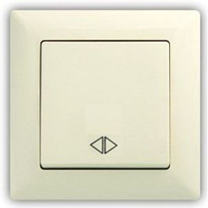 Intrerupator cap cruce, 10 A, 220 V, crem  Gunsan Visage