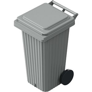 Europubela WAVE, cu evacuare, plastic, 120 l, gri deschis