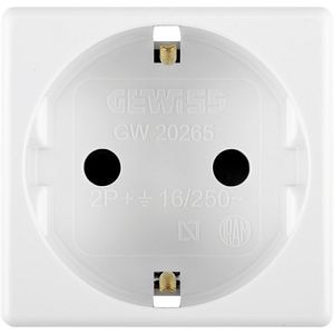 Priza schuko GEWISS GW20265, 16A, 250V, 10 bucati, alb