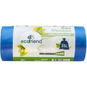 Saci menajeri ECOFRIEND 7931, 35 l, 15 bucati/rola