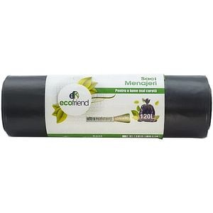 Saci menajeri ECOFRIEND 4360, 10 bucati, 120 l, negru