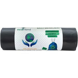 Saci menajeri ECOFRIEND 7939, cu snur, 120 l, 10 bucati/rola