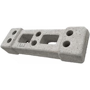 Baza beton suport gard Dial, 70 x 20 cm, gri