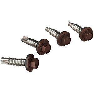 Surub autoforant hexagonal BILKA, 4.8  x 19mm, otel, 250buc, maro