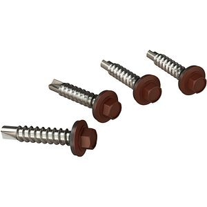 Surub autoforant hexagonal BILKA, 4.8  x 35mm, otel, 250buc, maro