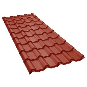 Tigla metalica BILKA Balcanic, rosu mat (RAL 3009), 0.5 mm