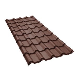 Tigla metalica BILKA Balcanic, maro mat (RAL 8017), 0.5 mm, 293 x 118 cm