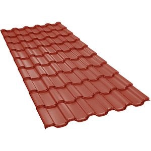 Tigla metalica BILKA Iberic, rosu mat (RAL 3009), 0.5 mm