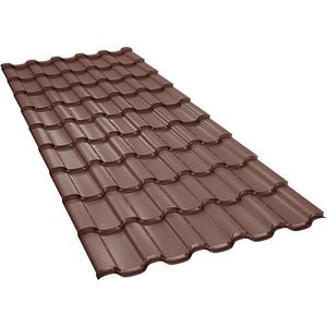 Tigla metalica BILKA Iberic, maro mat (RAL 8017), 0.5 mm
