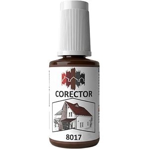 Corector tigla metalica BILKA, maro (RAL 8017), lucios, 20 ml
