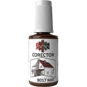 Corector tigla metalica BILKA, maro (RAL 8017), mat, 20 ml
