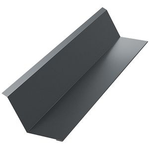 Bordura la perete BILKA, gri lucios (RAL7016), 2000 x 208 mm x 0.4 mm