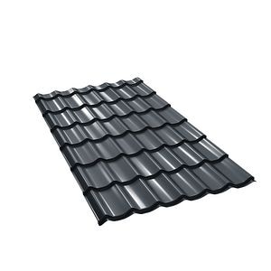 Tigla metalica BILKA Clasic, gri lucios (RAL 7016), 0.4 mm, 222 x 120 cm