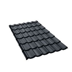 Tigla metalica BILKA Clasic, gri mat (RAL 7016), 0.4 mm, 222 x 120 cm