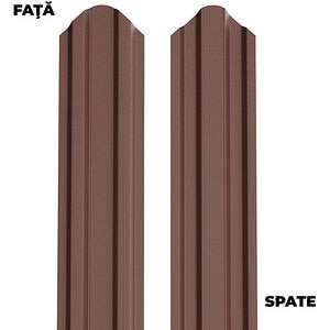Sipca gard BILKA Oslo, 0.40 mm 1.75 ml, metal, maro dublu vopsit mat