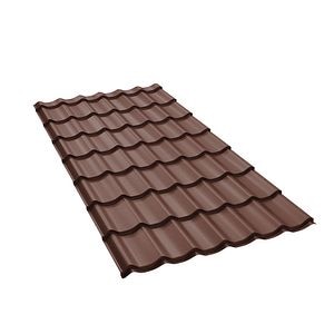 Tigla metalica BILKA Clasic, maro mat (RAL 8017), 0.4 mm, 257 x 120 cm