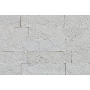 Piatra decor MODULO, 37 x 10 cm, 0.72 mp, beton, alb