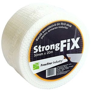 Banda autoadeziva, 50 mm x 20 m, fibra sticla