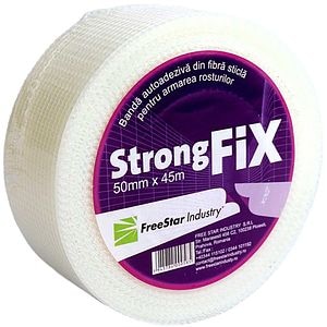 Banda autoadeziva, 50 mm x 45 m, fibra sticla