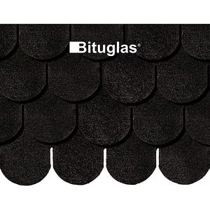 Sindrila bituminoasa model solzi BituGlasShingles Beta, 100 x 32 x 0.25 cm, 2.9 mp, negru, 20 buc