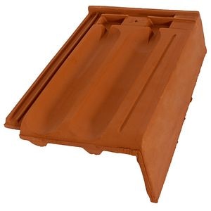 Tigla ceramica laterala dreapta LEIER Marsilia, 39 x 25 cm, caramiziu, RAL 8004