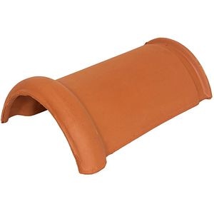 Coama mare LEIER, ceramica, 37.5 x 27.5 cm, caramiziu, RAL 8004