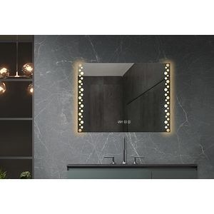 Oglinda baie BELFORM Atlantis, 80 x 4 x 60 cm, iluminare LED, senzor touch