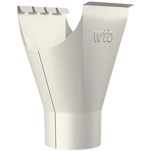 Racord jgheab burlan WETTERBEST, 150/97 mm, metal, RAL 9010