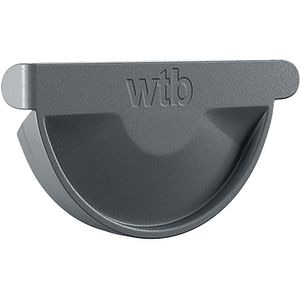 Capac jgheab WETTERBEST, 125 mm, metal prevopsit, gri RAL 7016