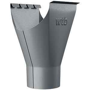 Racord jgheab-burlan WETTERBEST, 125 mm, metal prevopsit, gri RAL 7016