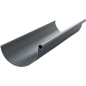 Jgheab WETTERBEST, 125 mm x 3 m, metal prevopsit, gri RAL 7016
