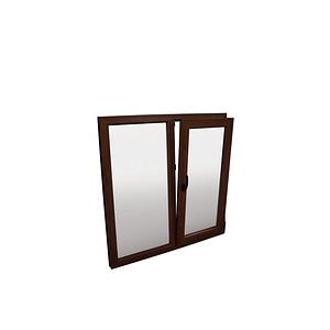 Fereastra termopan PVC, geam Clar + Low-E, nuc, 6 camere, 146 x 116 cm, dreapta, dubla deschidere, oscilobatanta  Extruplast