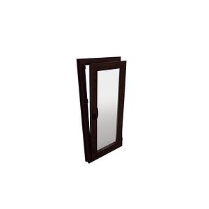 Fereastra termopan PVC, geam Clar + Low-E, nuc, 6 camere, 56 x 116 cm, dreapta, dubla deschidere, oscilobatanta  Extruplast