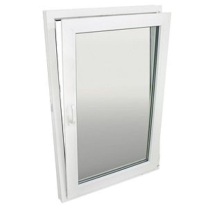 Fereastra termopan PVC, geam Clar + Low-E, alb, 4 camere, 76 x 116 cm, dreapta, dubla deschidere, oscilobatanta • Extruplast