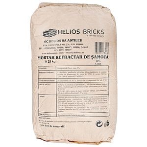 Mortar refractar samota, 25 kg  • Helios Bricks