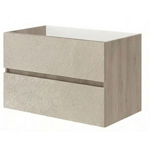 Masca lavoar SAVINIDUE Easy, 2 sertare, 83 x 49 x 54 cm, noce americano