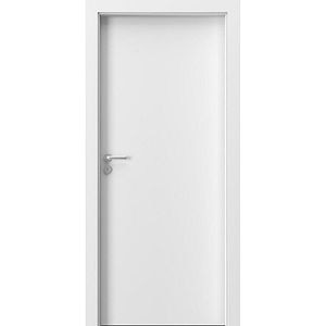 Usa interior Porta P, fara geam, dreapta, HDF, 80 x 203 cm, alb