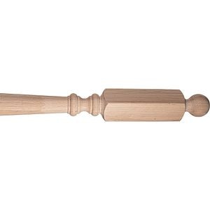 Balustru cap strunjit, stejar, 1300 x 70 x 70 mm, natur