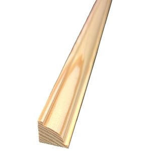 Coltar interior PRO MOBILA Convex, lemn rasinoase, 2.4 m, 18 x 18 mm, natur