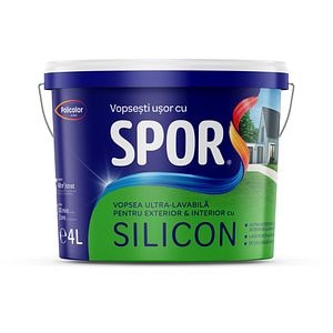 Vopsea ultralavabila siliconica SPOR, 4 l