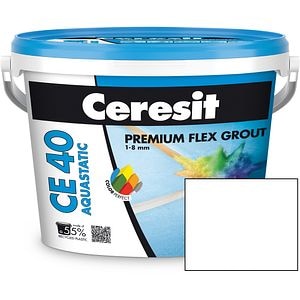 Chit de rosturi gresie si faianta CERESIT CE40, Alb, interior/exterior, 2 kg