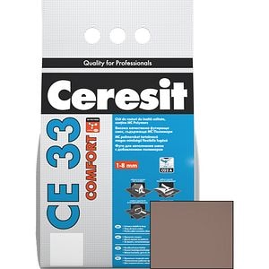 Chit de rosturi gresie si faianta CERESIT CE33, Chocolate, interior, 5 kg